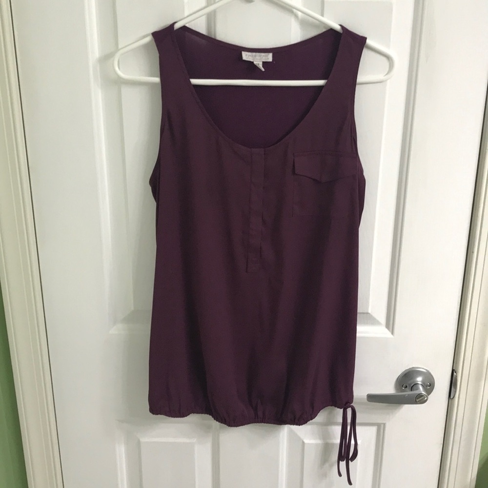 Dark purple maternity tank top size medium